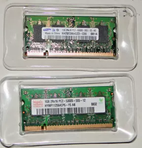 4X 1GB Notebook Memory DDR2 SO-DIMM Hynix Samsung Nanya 667MHz - Picture 1 of 5