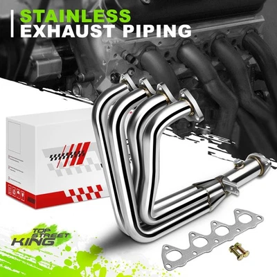 4-1 Header Exhaust for Acura Integra GSR TypeR Honda Civic Si Del Sol VTEC 94-01 — 第 1/4 张图片