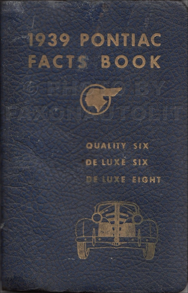 1939 Pontiac факты книга дилер альбом данных варианты спецификации аксессуары - Изображение 1 из 4