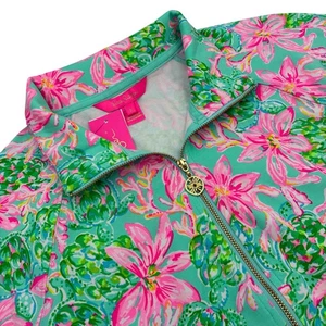Lilly Pulitzer NWT UPF 50+ Skipper Popover So Shellegant Size Small Surf Blue - Picture 1 of 7