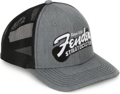 Fender Stratocaster Trucker Hat, Gray/Black - Image 1 of 4