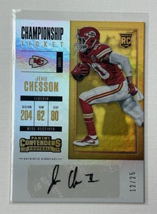 2017 Panini Contenders Championship Ticket /25 Jehu Chesson #186 Rookie Auto RC - Picture 1 of 2