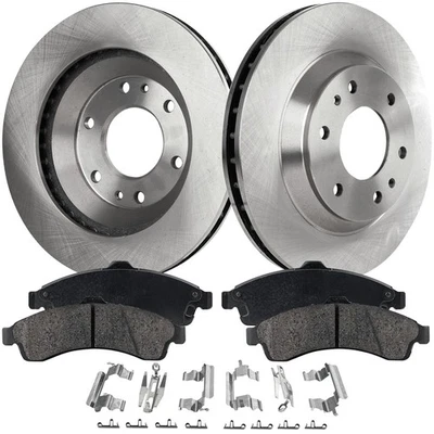 Front Brake Disc and Pad Kit For 2002-2005 Chevrolet Trailblazer Ceramic - Image 1 of 4
