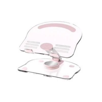 Soporte acrílico para tableta soporte plegable de escritorio base giratoria 360° soporte transparente vq Foto 1 de 4