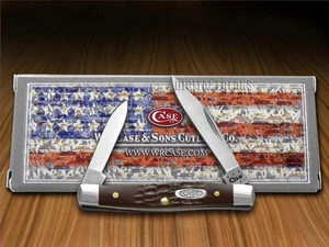 Custodia xx Coltelli Penna Jigged Marrone Manico Delrin Coltello Tascabile Inox 00083 - Foto 1 di 4