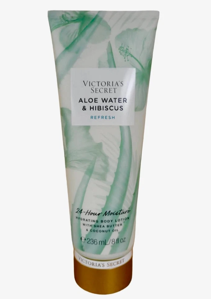 Victoria's Secret Aloe Water Hibisco Loção Corporal Hidratante Manteiga de Karité 8 oz Nova - Imagem 1 de 1