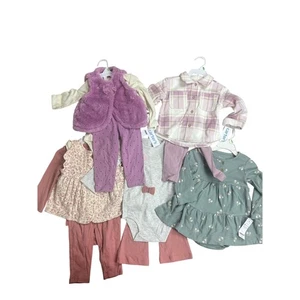 Carter’s Mädchen 18M Outfit Paket (5 Teile) Kleider Tops Leggings Body Herbst Winter - Bild 1 von 6