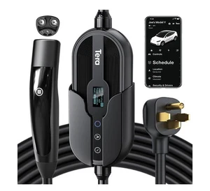 Tera Electric Vehicle Charger for Tesla: Level 2 40A 240V ETL FCC Certified B... - Foto 1 di 7