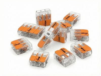 WAGO 221 Lever Wire Connectors – Splicing Quick Electrical Terminal Block - Image 1 of 4