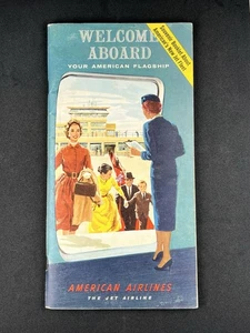 Welcome Aboard - American Airlines Jet Fleet - 1959 - Vtg Brochure + Postcards - Picture 1 of 7