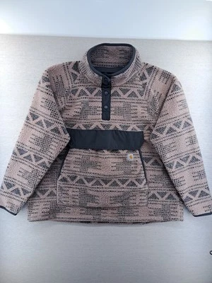 Sudadera Carhartt Geo Azteca Polar Mujer XXL 20 Calce Relajado Taupe Foto 1 de 4