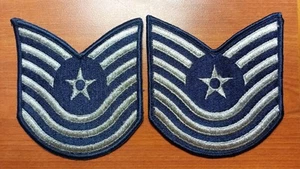 Paar US Air Force Master Sergeant Patch Abzeichen groß - Bild 1 von 2