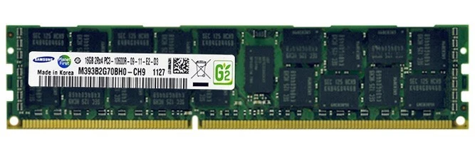 Samsung 16GB 2Rx4 PC3L-10600R DDR3 ECC REG Server Memory RAM M393B2G70BH0-CH9 - Image 1 of 1