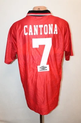 Maillot de foot Manchester United 1994/95 domicile #7 CANTONA taille XXL réplique rétro - Photo 1/4
