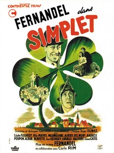 Simplet Fernandel Vintage French Movie Poster Print     - Bild 1 von 1