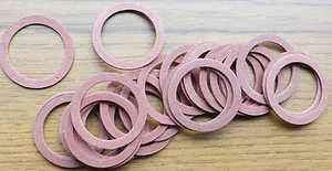 METRISCHE FASER KLEMPNER ROT Waschmaschine Einfache Sumpf Abfluss Wasserhahn Bad Dichtung KÜCHE x 25 STCK. - Bild 1 von 1