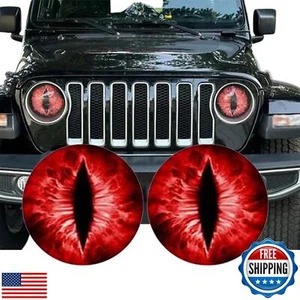 Beast Eyes Headlight Decals Pair,Funny DIY Decals for Truck Car Body Window B - Picture 1 of 5