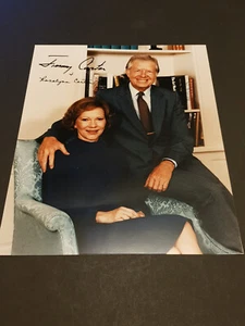 Original President Jimmy Carter & Rosalyn Carter Hand Signed Photograph 10 x 8 - Picture 1 of 15