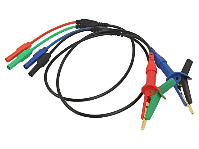 380565 Messkabel Bananenstecker x2,Kelvin-Klemme EXTECH - Image 1 of 1