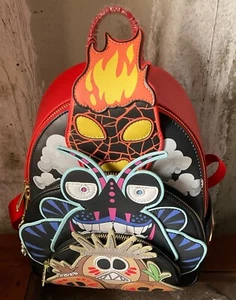 Loungefly DISNEYS MOANA COSPLAY VILLIANS TRIO Rucksack Neu mit Etikett - Bild 1 von 2