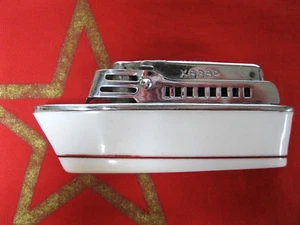 Vintage Collectible Petrol Lighter Boat Ship HAZAR Russian Soviet Union era USSR - Picture 1 of 12
