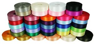 10 Yards Rolled up 5/8" SINGLE FACE SATIN Ribbon 100% Polyester Choose Color 
