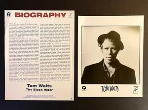 TOM WAITS Black Rider PRESS KIT w/PHOTO Island Records 1993 Original RARE - Picture 1 of 3