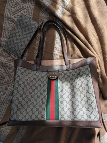 Gucci GG Supreme Ophidia Borsa morbida media