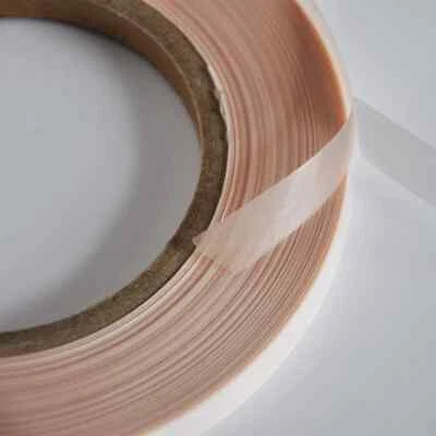 Tira de pegamento PU negro/piel de 1,0 cm*50 yardas para cinta en extensión de cabello para adelgazar Foto 1 de 4