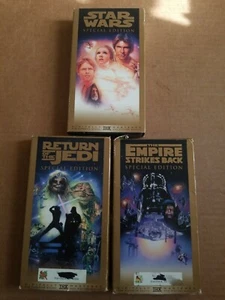 Star Wars Trilogy Special Edition Movie VHS Tape Lot - Picture 1 of 4