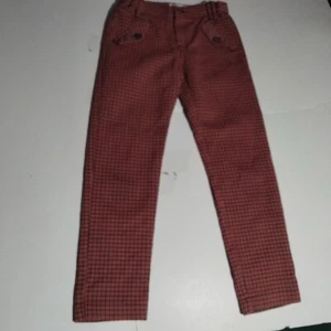 Zara kids girls red plaid casual pants 10 girls - Picture 1 of 7