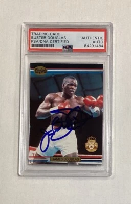 JAMES BUSTER DOUGLAS RC 1991 RINGLORDS SIGNED AUTOGRAPH ROOKIE CARD #3 PSA AUTO - Image 1 of 2