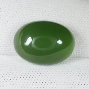 6.05 ct NATURAL MOSS GREEN 100% NATURAL SERPENTINE - CABOCHON - See Vdo DL - Picture 1 of 2