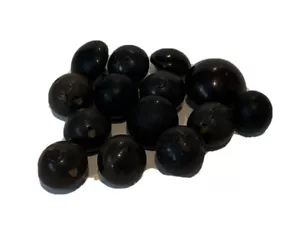 Lot 14 Vintage Miscellaneous Black Plastic & Wood Buttons - Picture 1 of 5