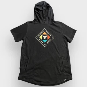 Under Armour Project Rock Hardest Worker Training Black Hoodie Youth size XL New - Picture 1 of 9