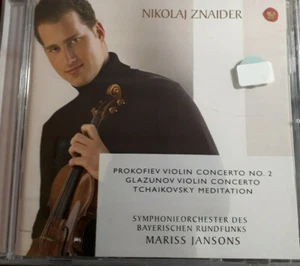 GLAZUNOV,PROKOFIEV,ZNAIDER,JANSONS- VIOLIN CONCERTO 1 & 2 *CD NEW SEALED NUOVO - Imagen 1 de 2