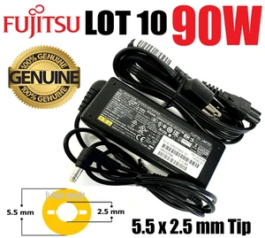 LOT OF 10 Fujitsu 90W 5.5x2.5mm AC Adapter For HP Lenovo Toshiba Acer Asus IBM - Picture 1 of 8