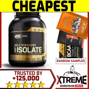 OPTIMUM NUTRITION GOLD STANDARD 100% ISOLATE 76 SRV // WHEY WPI PROTEIN POWDER @ - Picture 1 of 1
