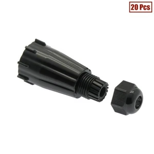 20x 0.35" 9mm Outdoor Waterproof Connector Cap RJ45 Network LAN Ethernet Cable - Afbeelding 1 van 5