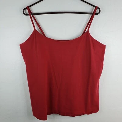 Camisola Lane Bryant para mujer talla grande 18/20 roja ajustable correa de espagueti top Foto 1 de 4