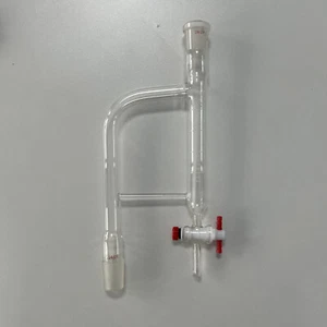 5ml 24/29 Glass Distillation Receiver Lab Dean Stark Adapter PTFE Stopcock - Picture 1 of 1