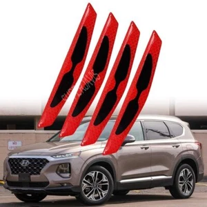 Carbon Fiber Anti-collision Strip Warn Decorative Sticker For Hyundai Santa Fe - Picture 1 of 16