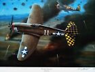Fearsome Foursome P-47 Thunderbolts signé colonel Herschel H. Green Mike Machat