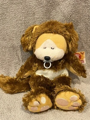 Beanie Kids Collectables- Huggie The Puppy Dog Baby Bear-Missing Swaddle Blanket - image 1 of 4