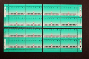 CANADA 1990 #1183i PL2, $5 Marche Bonsecours Matched Inscription Blocks Mint NH - Picture 1 of 1