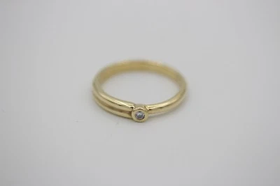 Quinn RING aus 585er GOLD mit BRILLANT 0.05 ct SI / TOP WESSELTON (c051829) - Bild 1 von 4