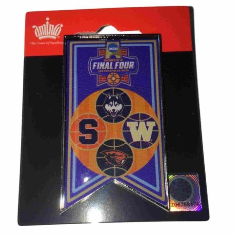 2016 Women's Final Four Aminco 4 Team Banner Collectible Metal Lapel Pin Cover