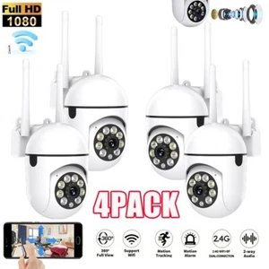 4X WiFi Security Camera Smart outdoor Night Vision Cam 2.4G 1080P Wired Camera~ - Picture 1 of 10