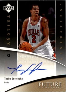 2006-07 UD Trilogy Generations Future Signatures Thabo Sefolosha Auto - NM-MT - Picture 1 of 2
