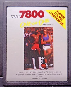 ATARI 7800 -- ONE-ON-ONE (ATARI CX7824) - Picture 1 of 3